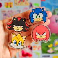 Image 3 of Sonic the Hedgehog Acrylic Pins