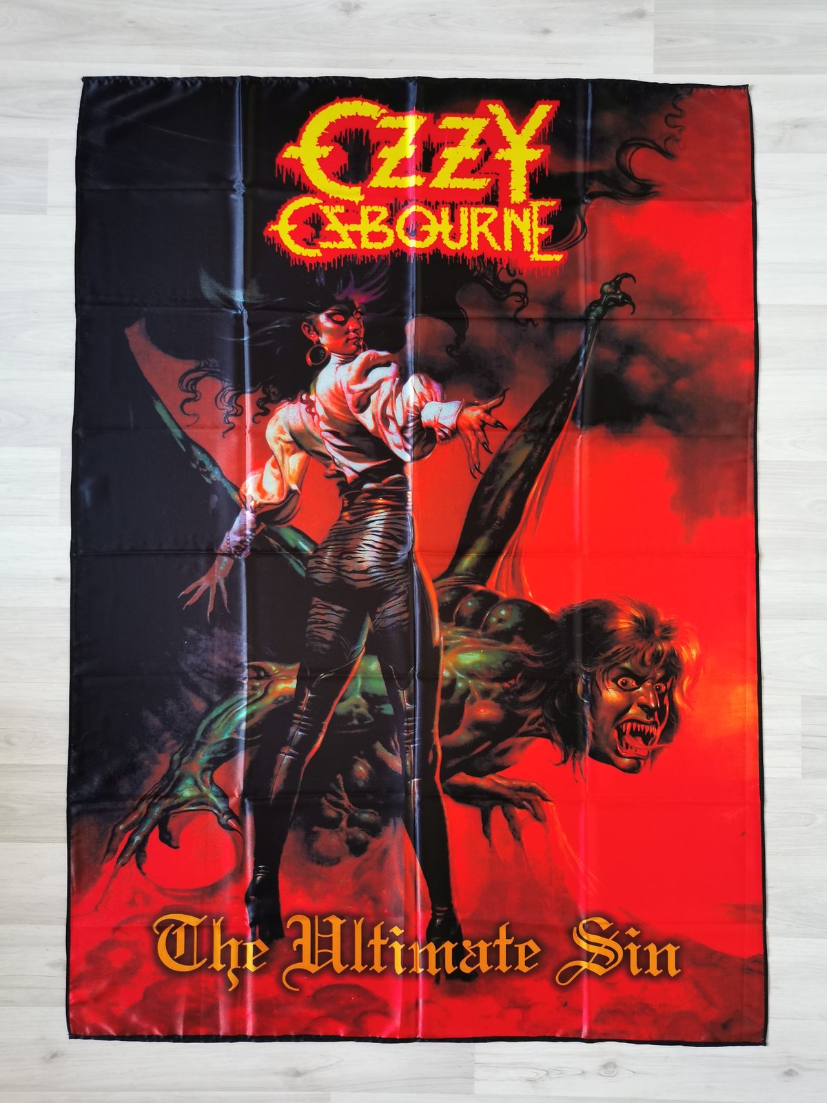 OZZY OSBOURNE - The ultimate sin Flag (cloth poster Banner