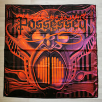 Image 1 of POSSESSED - Beyond the gates Flag 3' x 3' (cloth poster Banner tapestry) Old school Death metal
