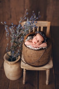 Image 18 of Wooden bucket with metal handle