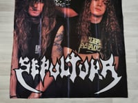 Image 3 of SEPULTURA - Band photo Flag (cloth poster Banner tapestry) Brazilian thrash speed metal