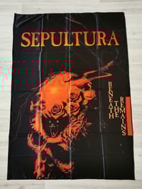 Image 1 of SEPULTURA - Beneath the remains Flag (cloth poster Banner tapestry) Thrash metal