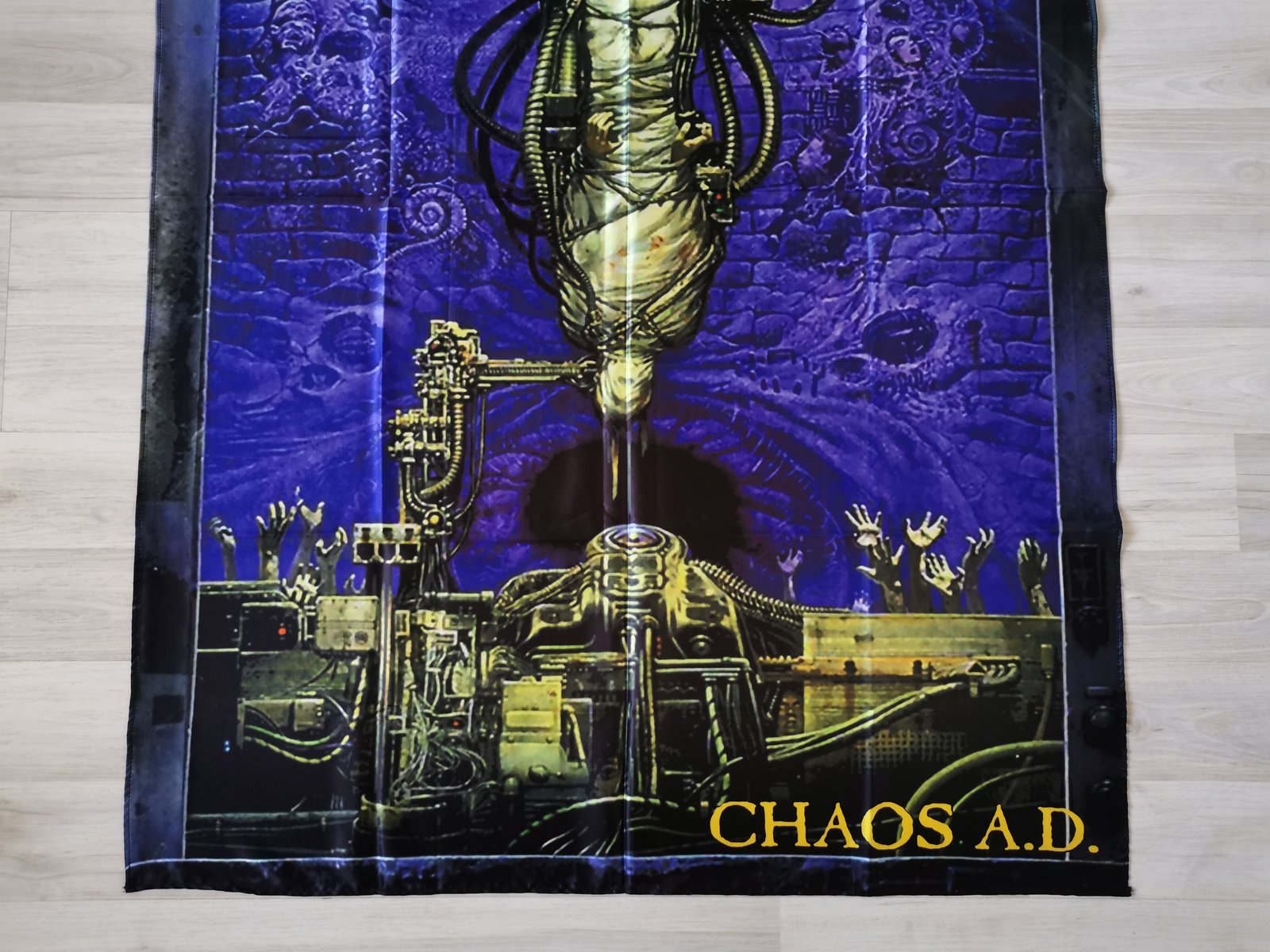 限定スチール缶 タペストリー SEPULTURA / Chaos A.D. SEPULTURA - Chaos A.D. Flag (cloth poster Banner tapestry