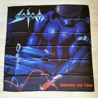 Image 1 of SODOM - Tapping the vein Flag 3' x 3' (cloth poster Banner tapestry) German thrash metal