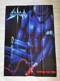 Image 1 of SODOM - Tapping the vein Flag (cloth poster Banner tapestry) German thrash metal
