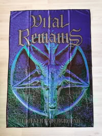 Image 1 of VITAL REMAINS - Forever underground Flag (cloth poster Banner tapestry) Old school Death metal