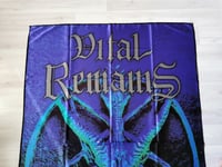Image 2 of VITAL REMAINS - Forever underground Flag (cloth poster Banner tapestry) Old school Death metal