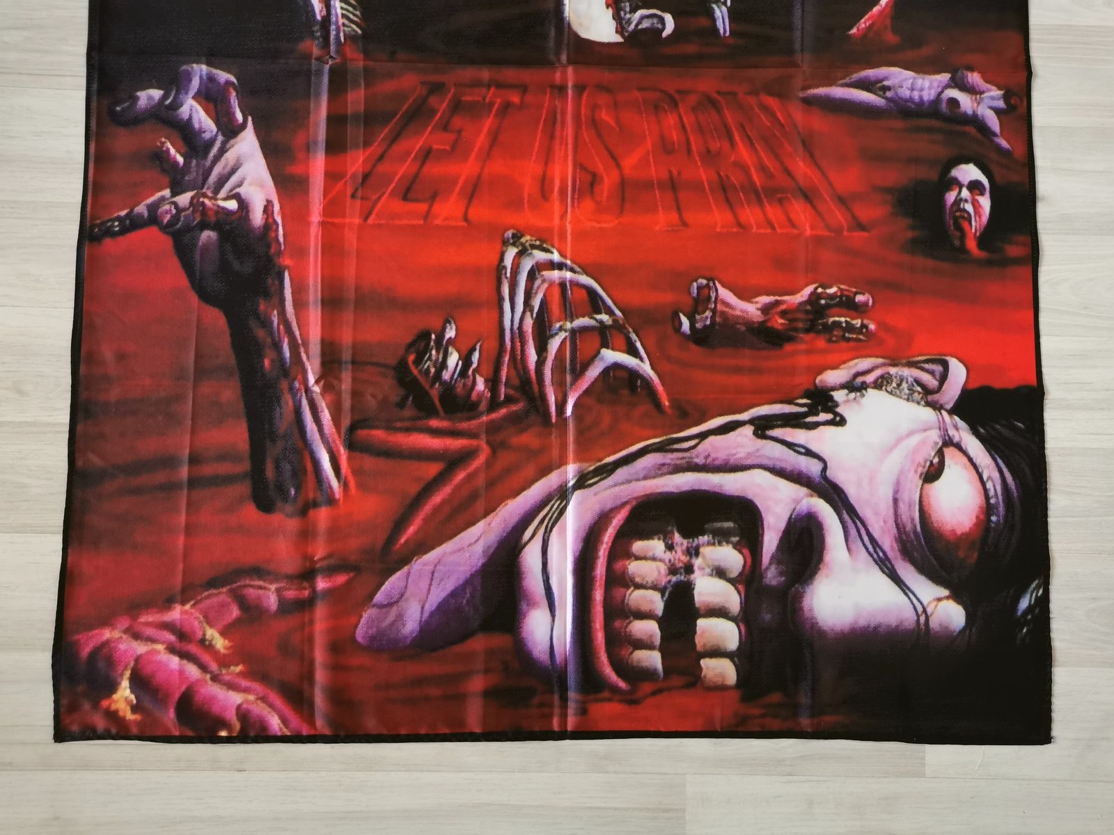 VITAL REMAINS - Let us pray Flag (cloth poster Banner tapestry