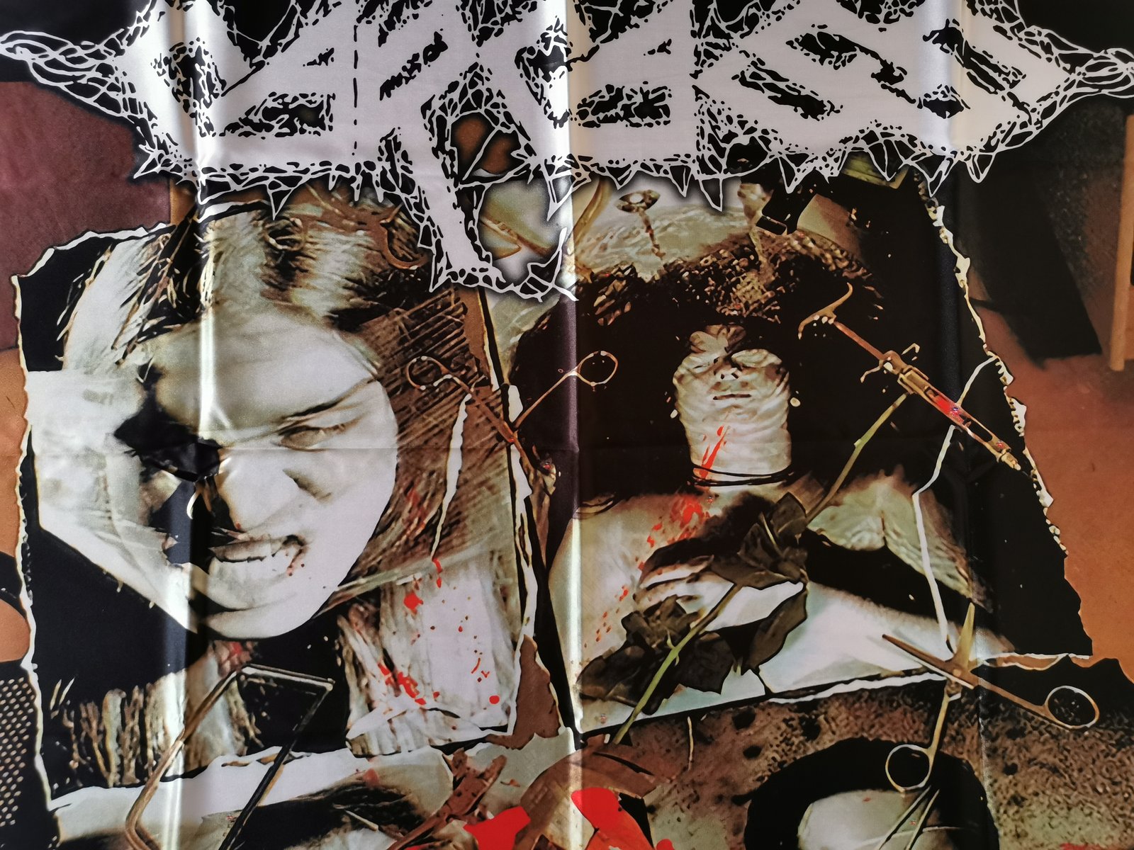 CARCASS - Necroticism Flag (cloth poster Banner tapestry) Death