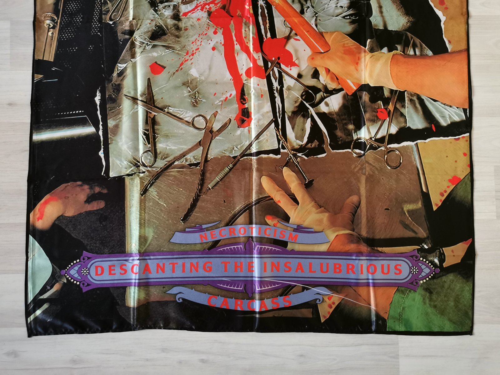CARCASS - Necroticism Flag (cloth poster Banner tapestry) Death