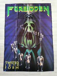 Image 1 of FORBIDDEN - Twisted into form Flag (cloth poster Banner tapestry) Thrash Speed metal