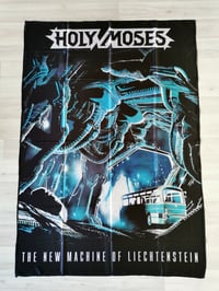 Image 1 of HOLY MOSES - The new machine of Lichtenstein Flag (cloth poster Banner tapestry) Thrash metal