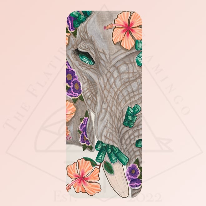 Image of Elephant & Emeralds - Deluxe Bookmark