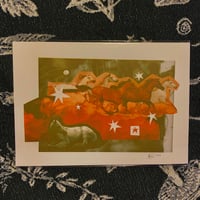 Image 2 of Horse Collage print (A4)