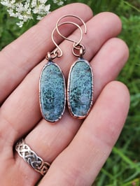 Image 1 of Horse Canyon Moss Agate Earrings