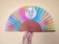 Image 2 of Custom Word Hand Fan