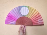 Image 3 of Custom Word Hand Fan