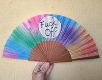 Image 4 of Custom Word Hand Fan