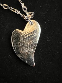 Image 4 of Irregular silver heart pendant