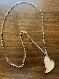 Image 5 of Irregular silver heart pendant