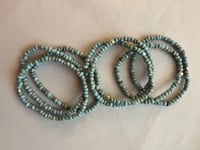 Image 4 of Blue turquoise stretch bracelet