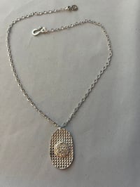 Image 1 of Silver Tic Tac Toe Necklace