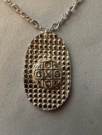 Image 2 of Silver Tic Tac Toe Necklace