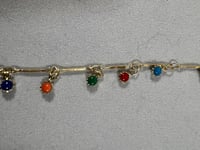 Image 5 of Multi colored dangling stone necklace