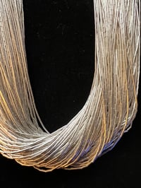 Image 2 of Multi-multi tiny silver tube necklace