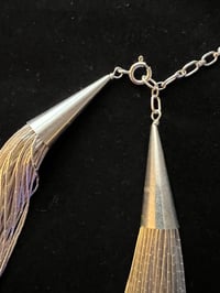 Image 4 of Multi-multi tiny silver tube necklace
