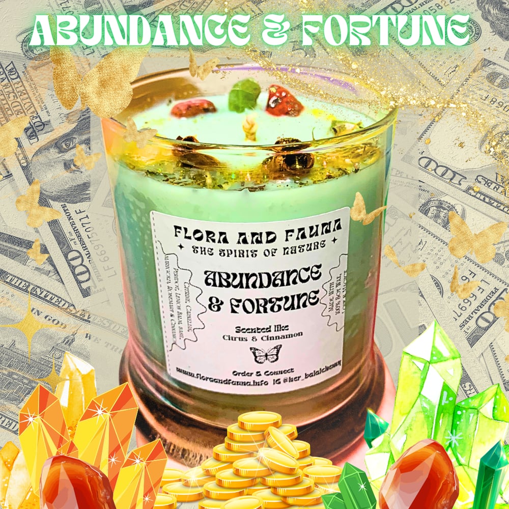 Image of ABUNDANCE & FORTUNE INTENTION CANDLE