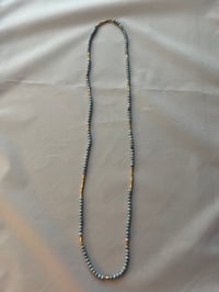 Image 2 of Extra long baby blue turquoise necklace