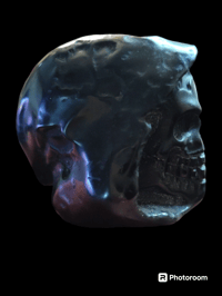 Image 2 of Obsidian Hooded Skull 