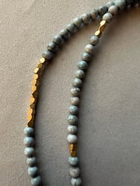 Image 3 of Extra long baby blue turquoise necklace
