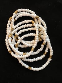Image 2 of Multi strand white Bracelet