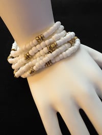 Image 4 of Multi strand white Bracelet
