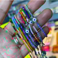 Image 1 of Rainbow evil eye bracelet