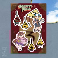 [GRAVITY FALLS] Vinyl Sticker sheet