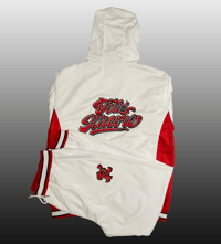 Image 2 of Détis Kinore White and Red "Mesh" TechSuit