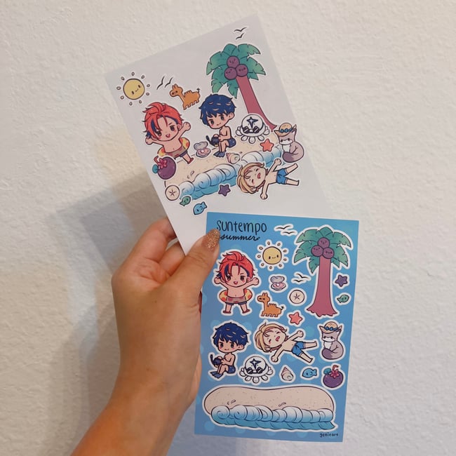 Sticker Sheet [ TEMPUS, Suntempo, Holo JP ]