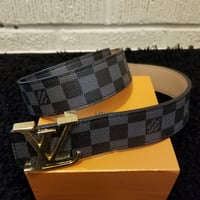 Image 2 of Gucci Belt Black Checkered