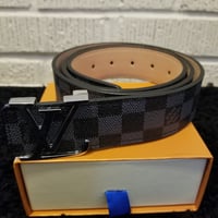 Image 1 of LV Belt Black Checkered 2024