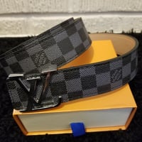 Image 2 of LV Belt Black Checkered 2024