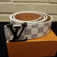 Image 1 of LV Belt Big Size Cream Checker 2024