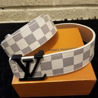 Image 2 of LV Belt Big Size Cream Checker 2024