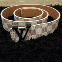 Image 5 of LV Belt Big Size Cream Checker 2024