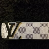 Image 6 of LV Belt Big Size Cream Checker 2024