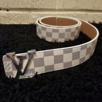 Image 4 of LV Belt Cream Checker