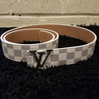 Image 5 of LV Belt Cream Checker