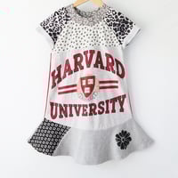 Image 3 of harvard university 5T courtneycourtney short sleeve twirl dress pocket STEM school varsity